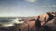 William Stanley Haseltine Rocks at Nahant Sweden oil painting artist